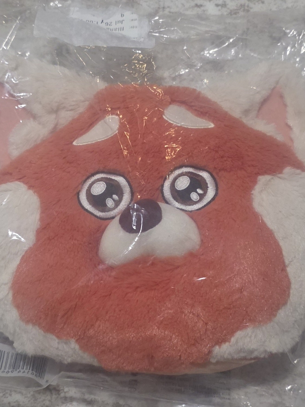 New- DISNEY Reversible Turning Red Plush Pillow